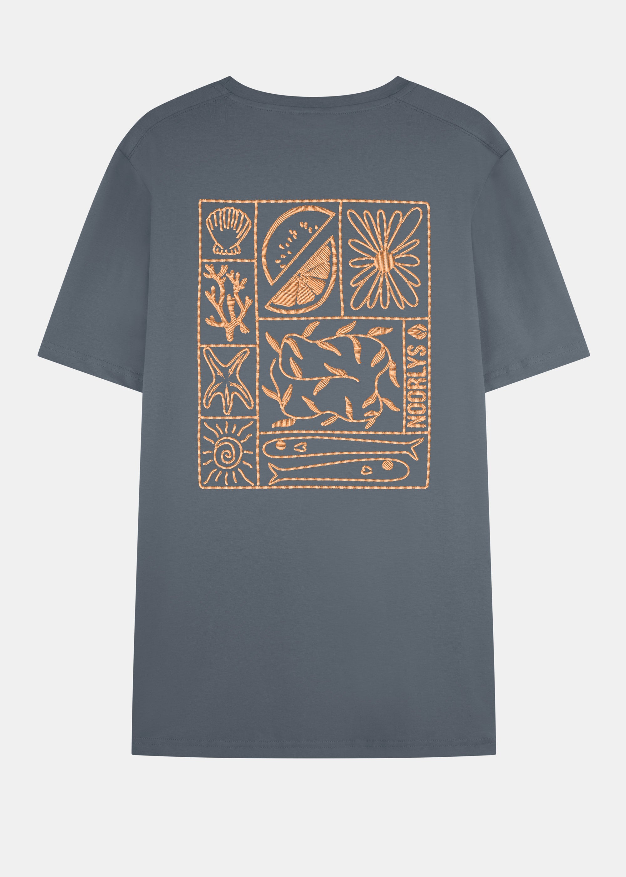 Heavy-T-Shirt ZITRUS StormyWeather/Tangerine