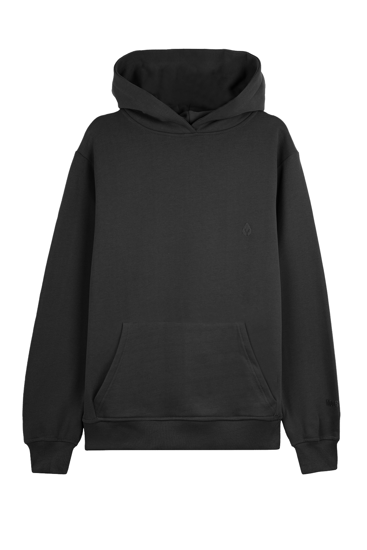 Black hoodie without strings online