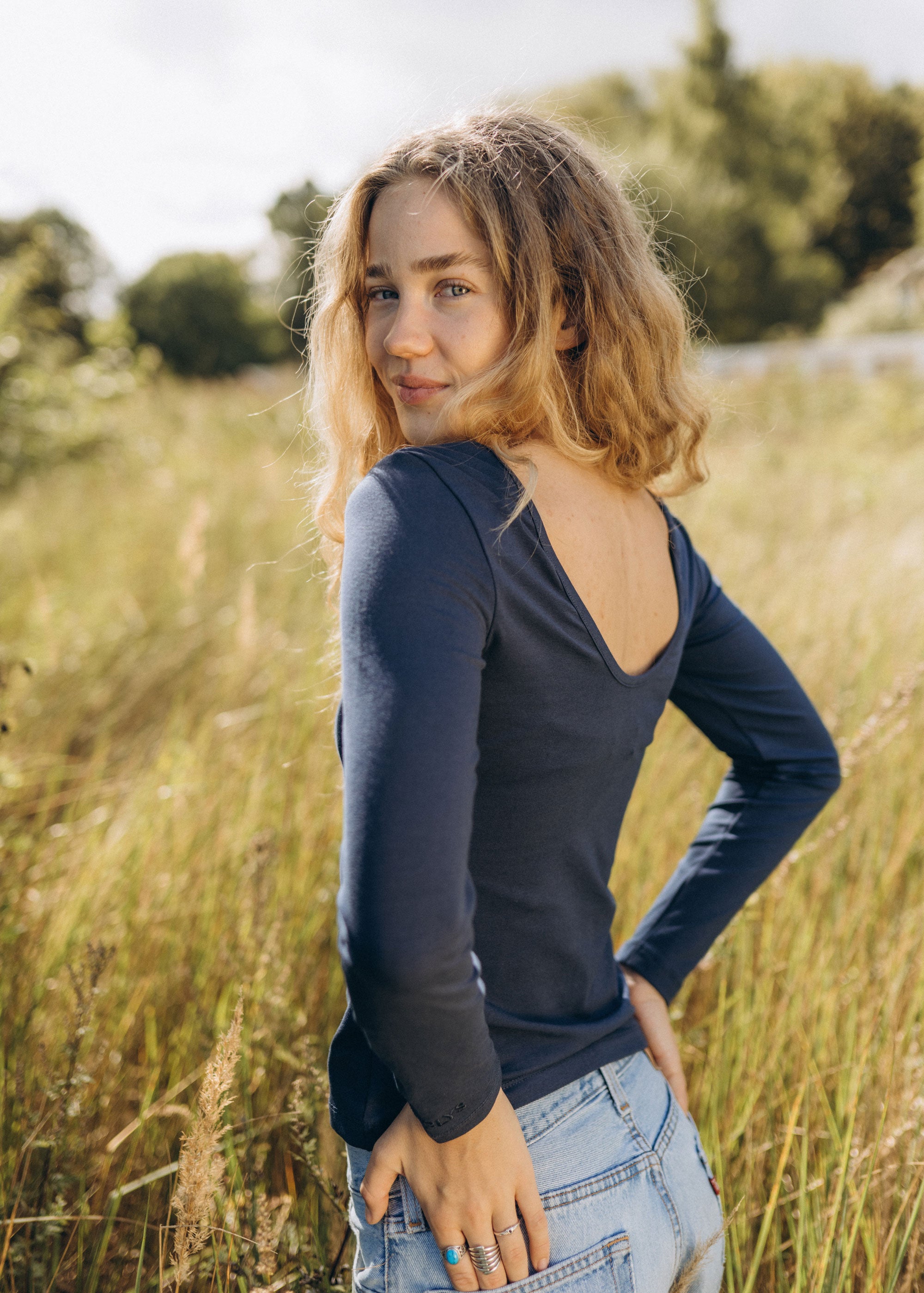 Longsleeve ELISE Navy