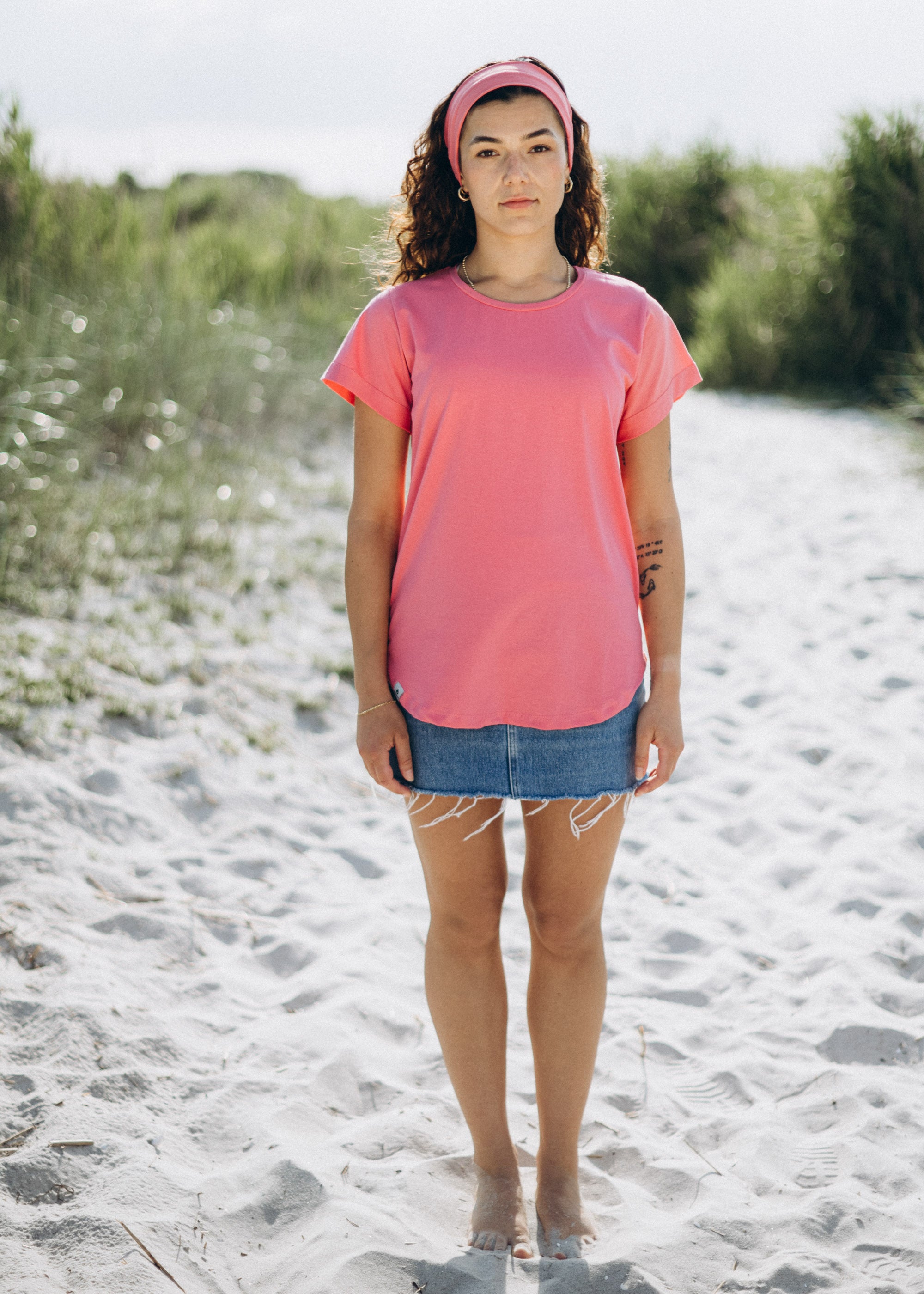 Unser Model Acelya ist <strong>173 cm</strong> groß und trägt <strong>Größe S</strong>.#