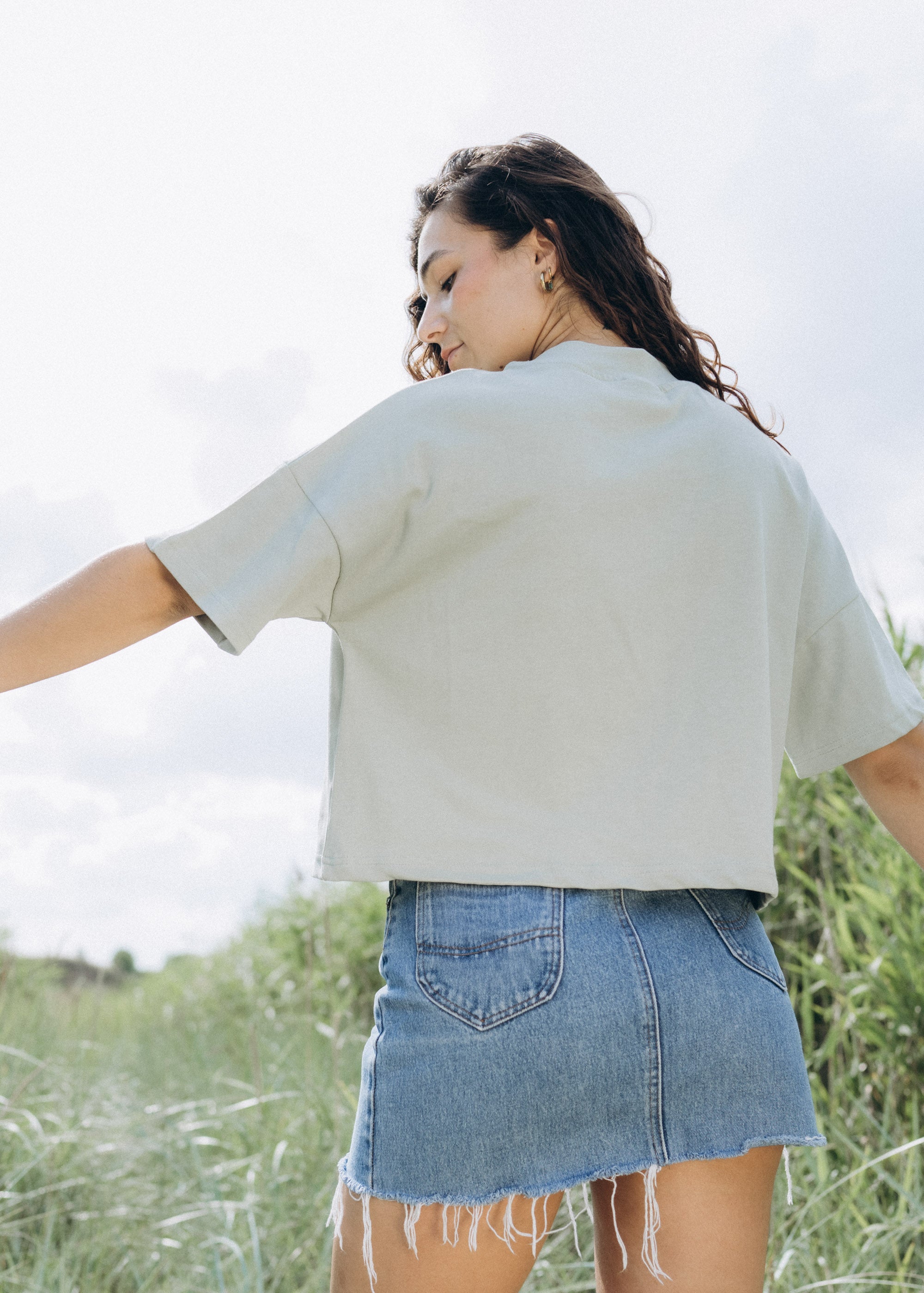 Unser Model Acelya ist <strong>173 cm</strong> groß und trägt <strong>Größe S</strong>.#
