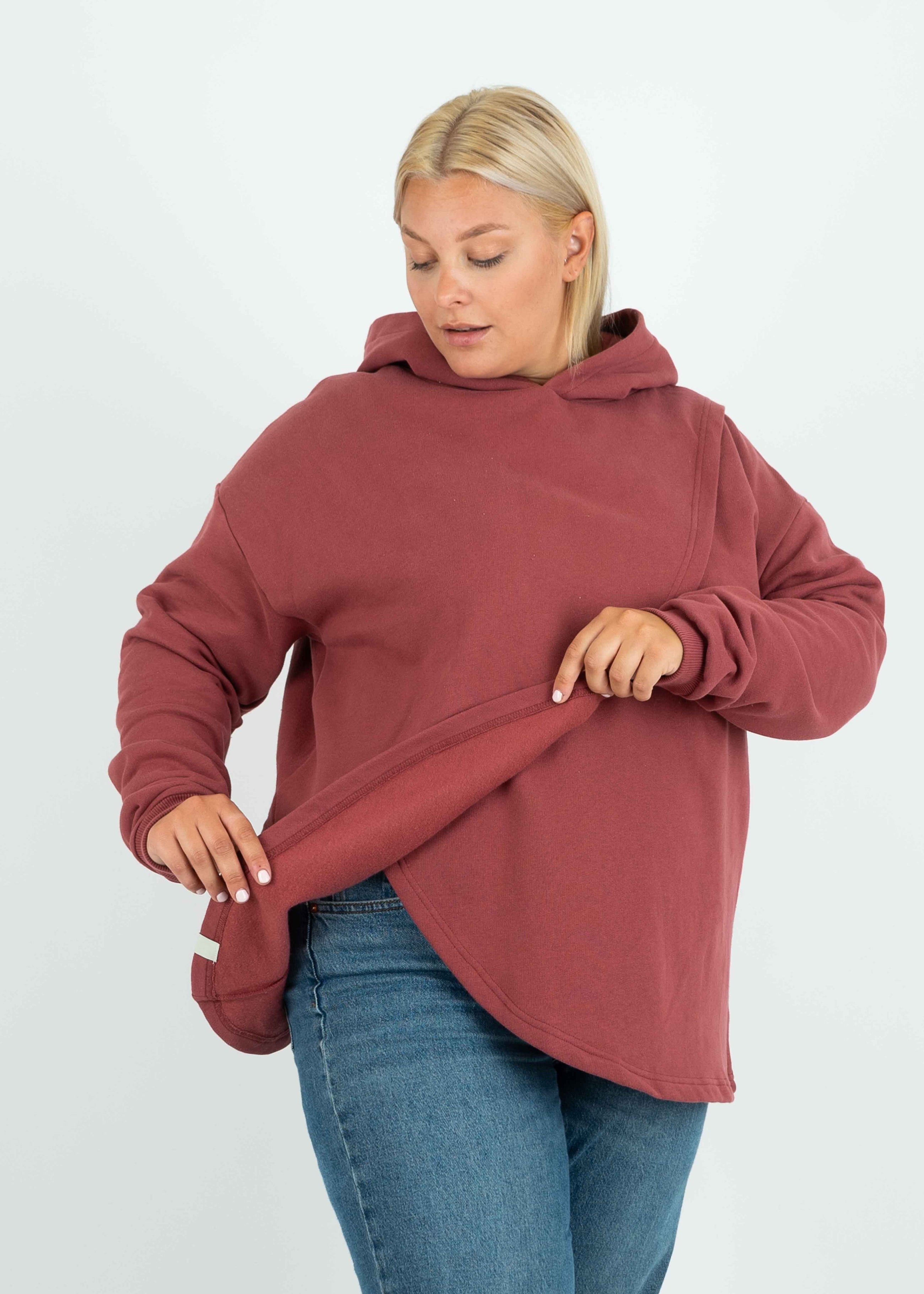 Unser Model Anna ist <strong>176 cm</strong> groß und trägt <strong>Größe 2XL</strong>.#