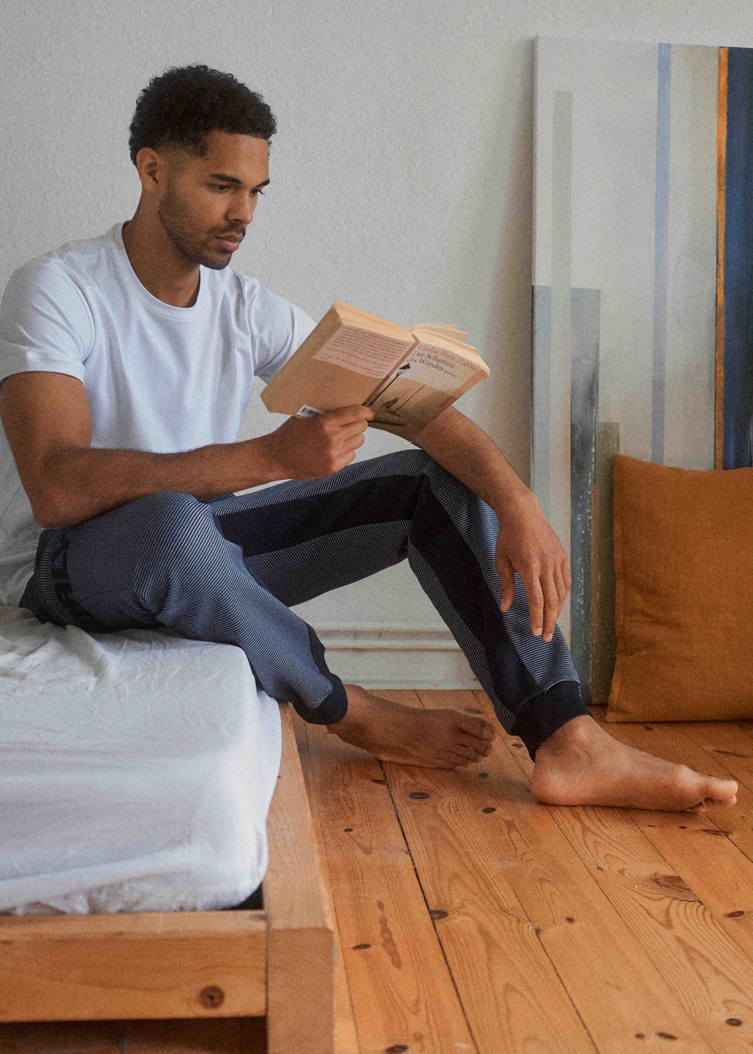 Jogginghose SUNDAG MarineStriped/Navy