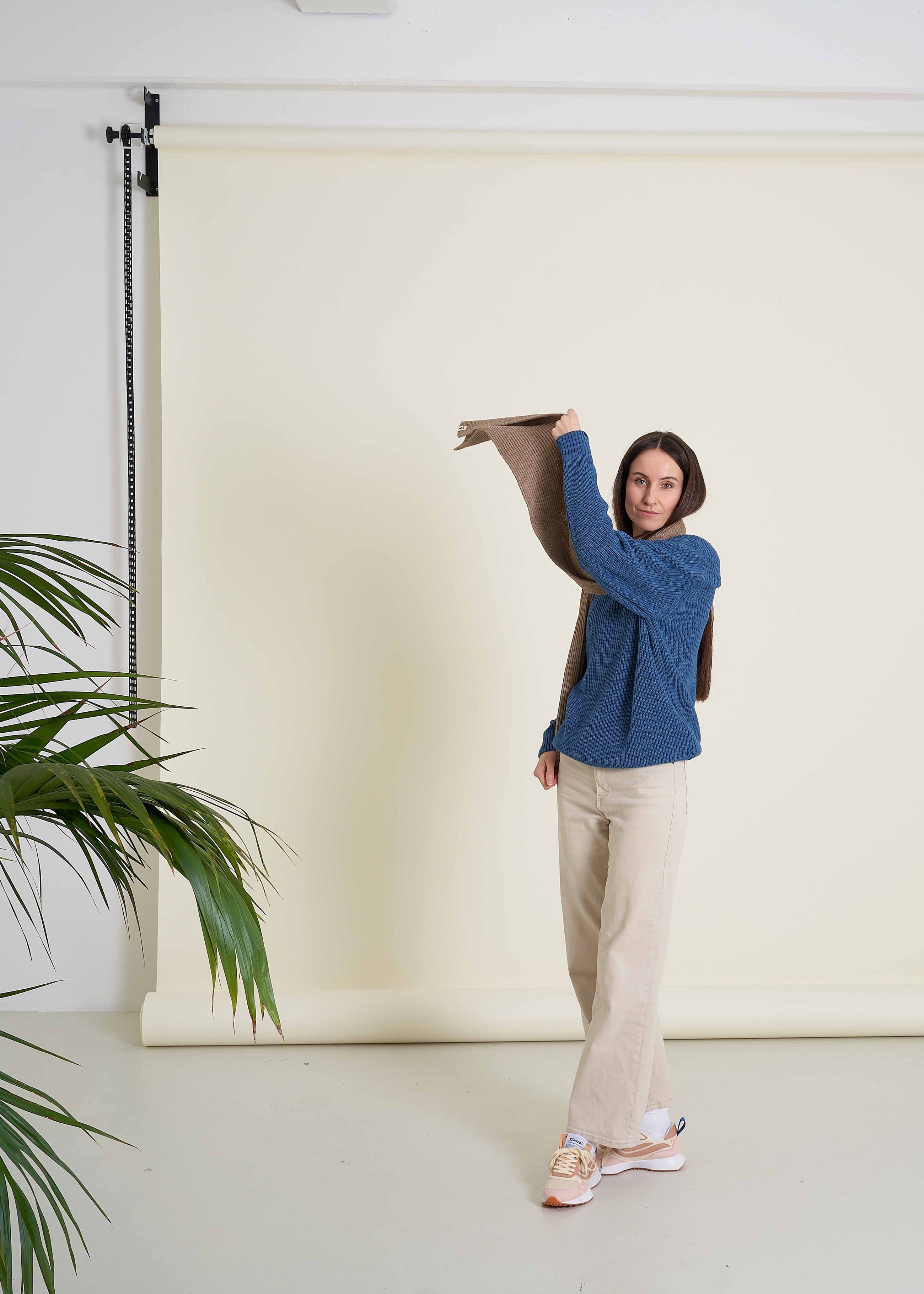 Unser Model Silke ist <strong>182 cm</strong> groß und trägt <strong>Größe M</strong>.#