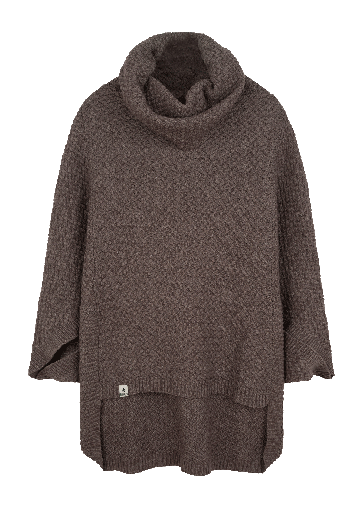Strick-Poncho MUUS Schokolade
