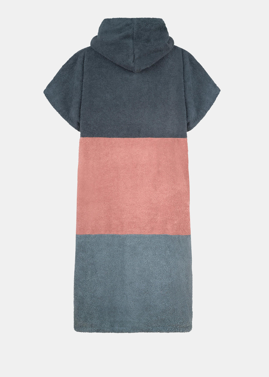 Kinder-Surf-Poncho TREE Anthracite/Rose/Stormy