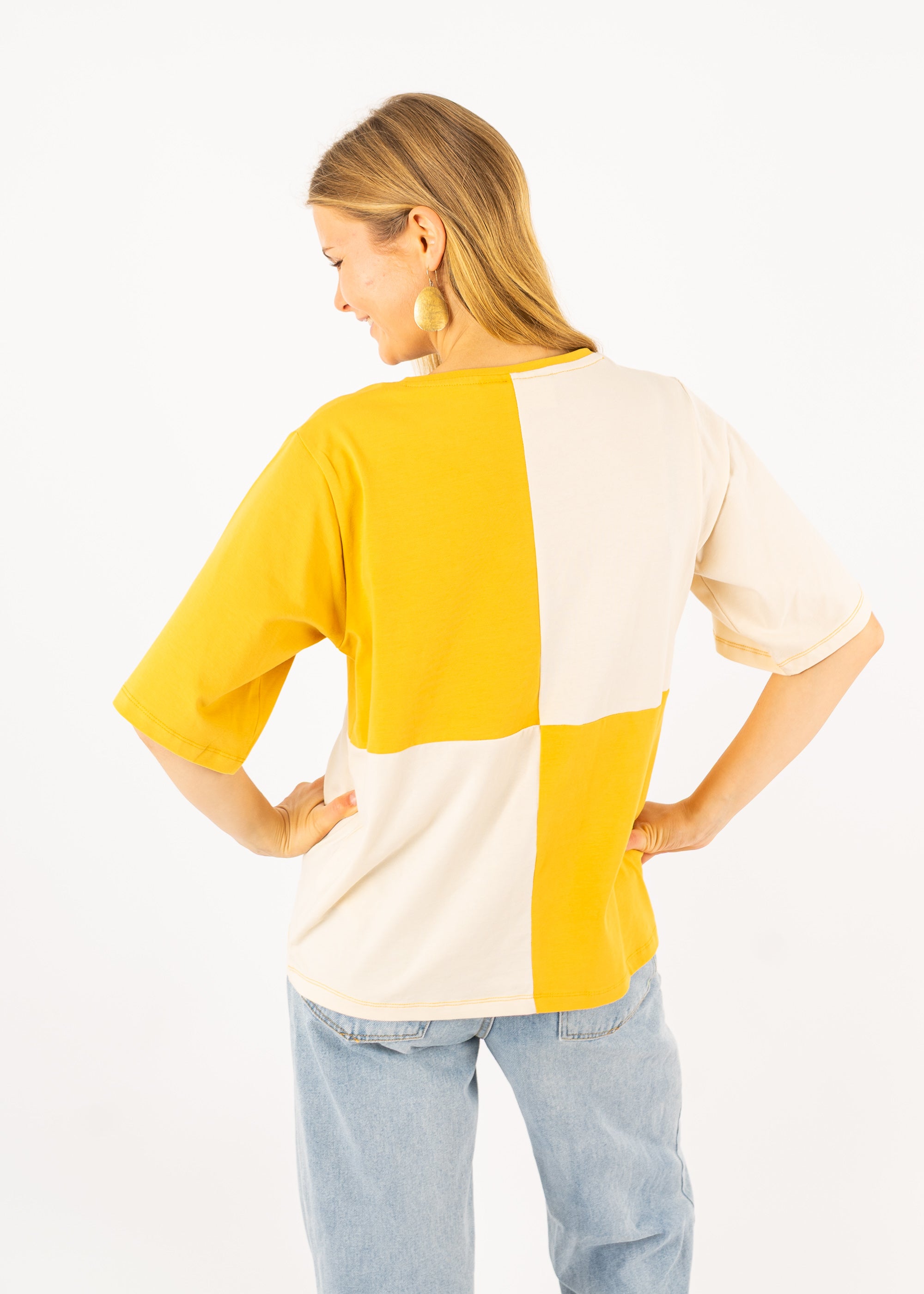 T-Shirt FIERNKANT HoneyGold/PearledIvory