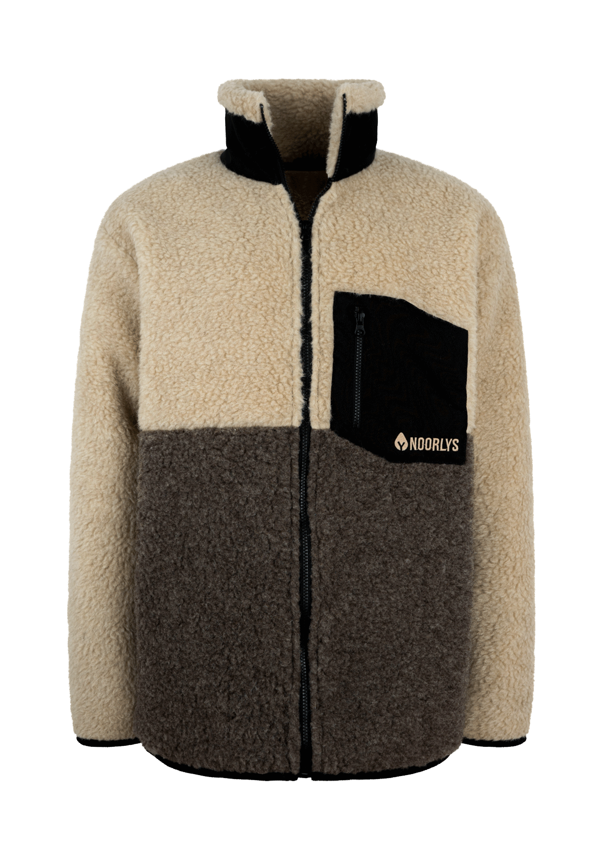 Woll-Jacke WÜLLEN Natur/Braun