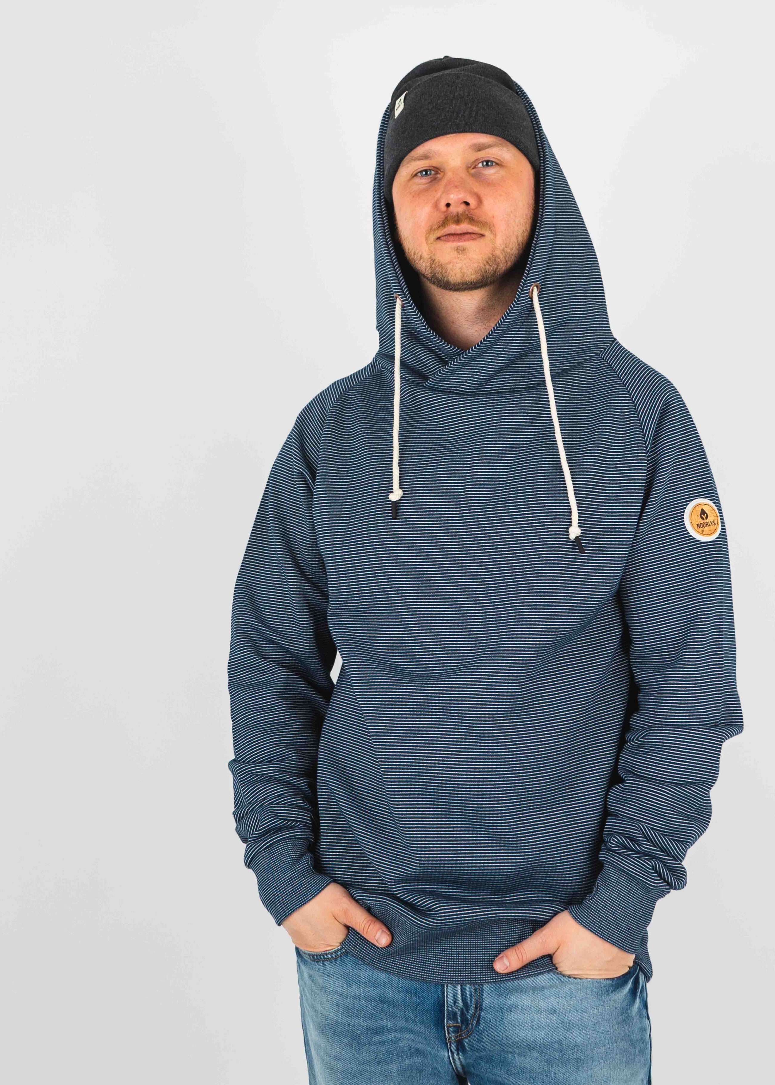 Unser Model Jonas ist <strong>184 cm</strong> groß und trägt <strong>Größe L</strong>.#