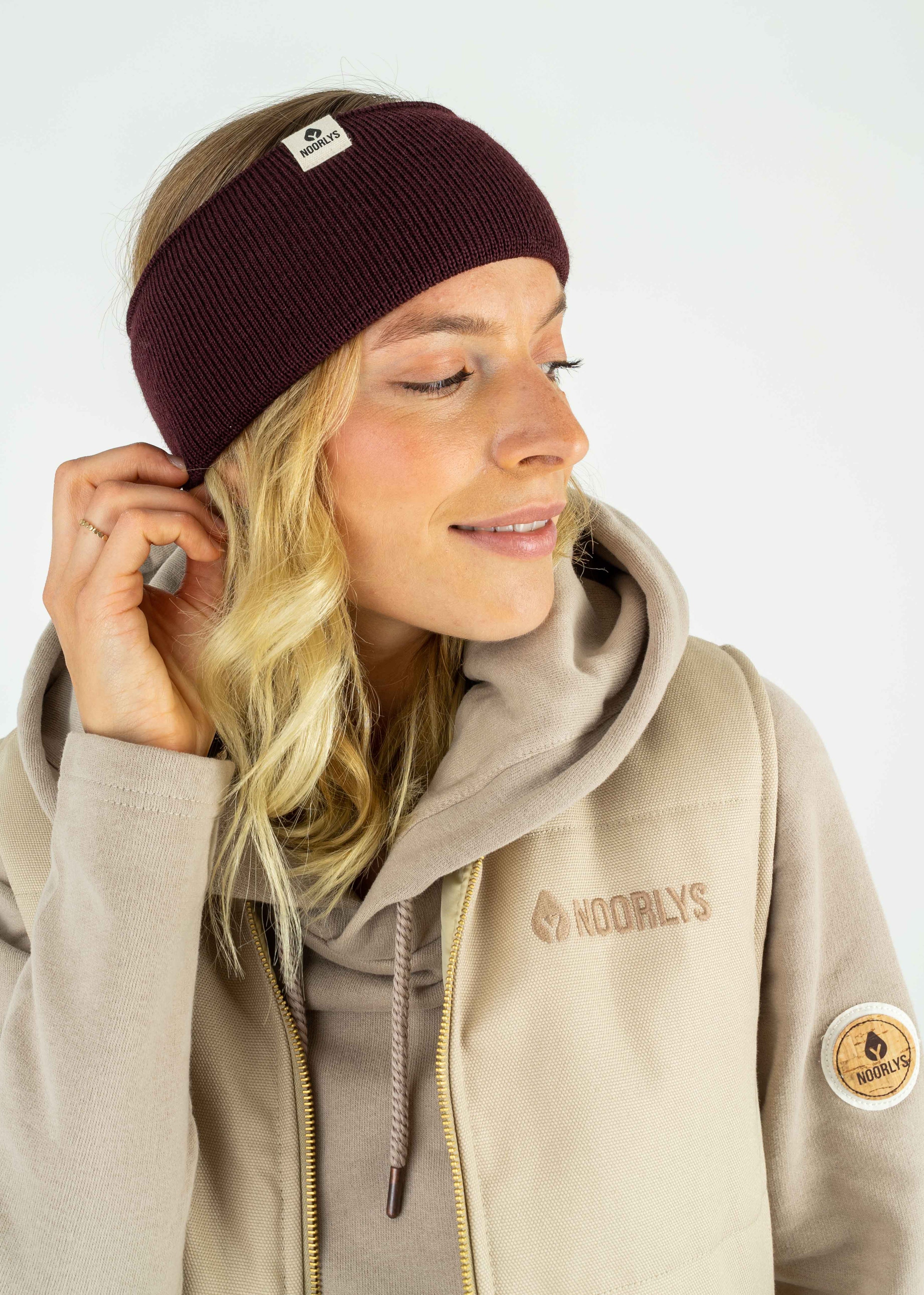 Wollstirnband FLOKI Bordeaux