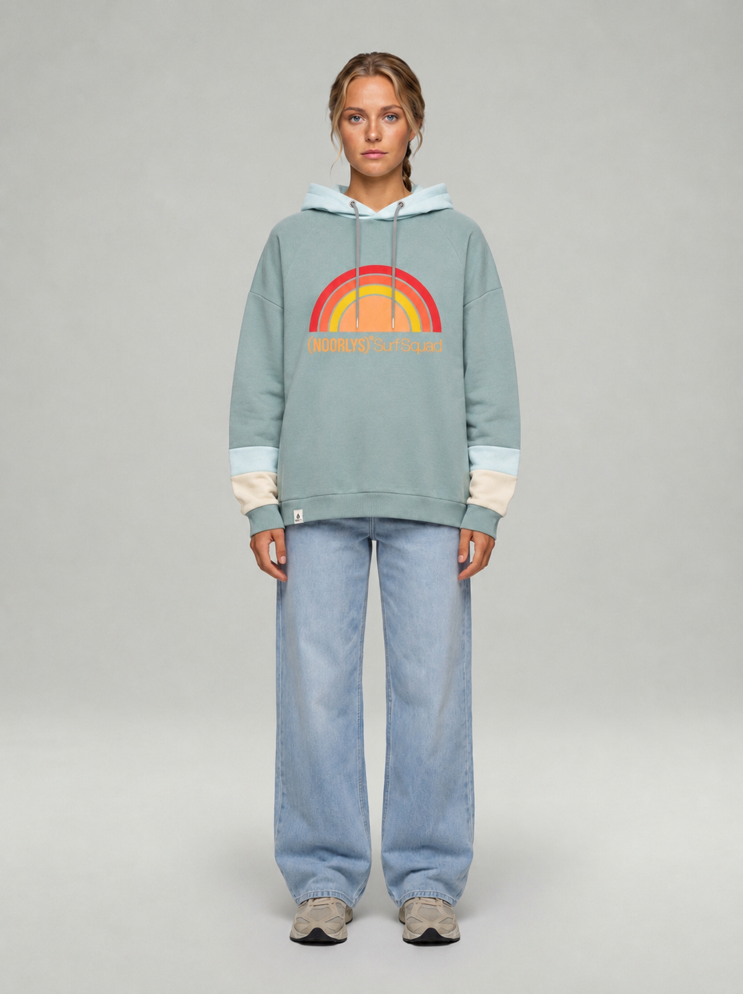 Hoodie TÜÜTJE SilverBlue/IllusionBlue/PearlIvory