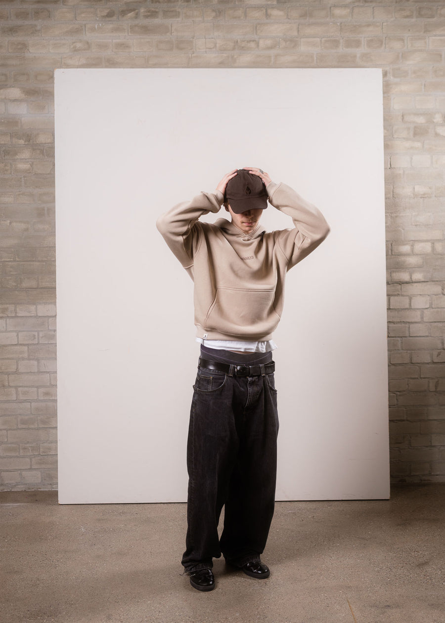 Cropped Heavy-Sweat-Hoodie OOG Sand