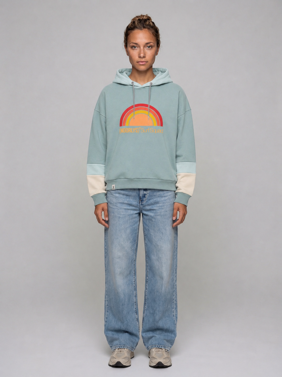 Hoodie TÜÜTJE SilverBlue/IllusionBlue/PearlIvory