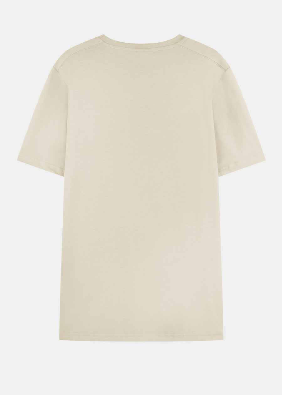 Basic Heavy T-Shirt PUNDUUS PearledIvory/StormyWeather