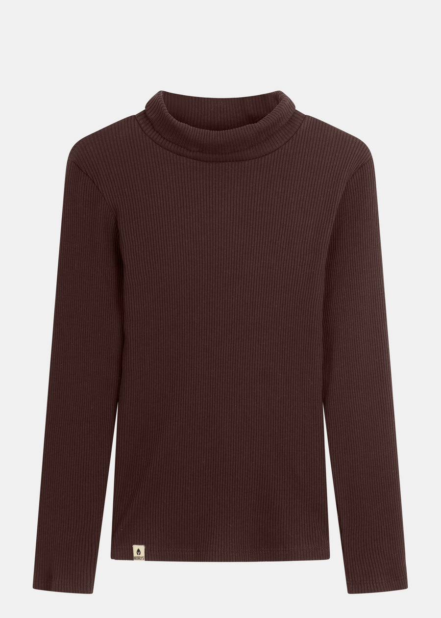Rib-Sweater FJELLA Schokolade