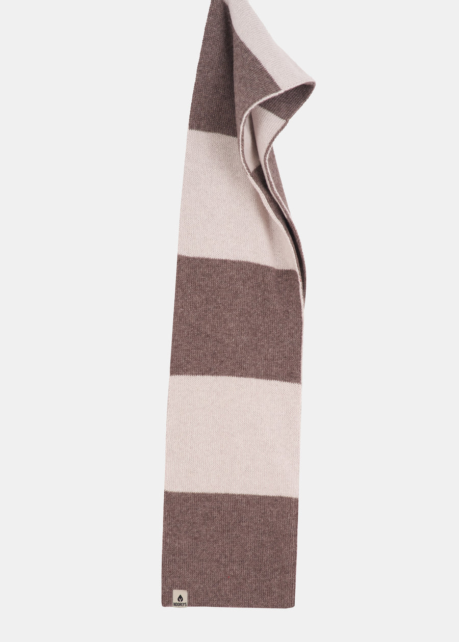 Schal WALDO Schokolade/OysterGrey