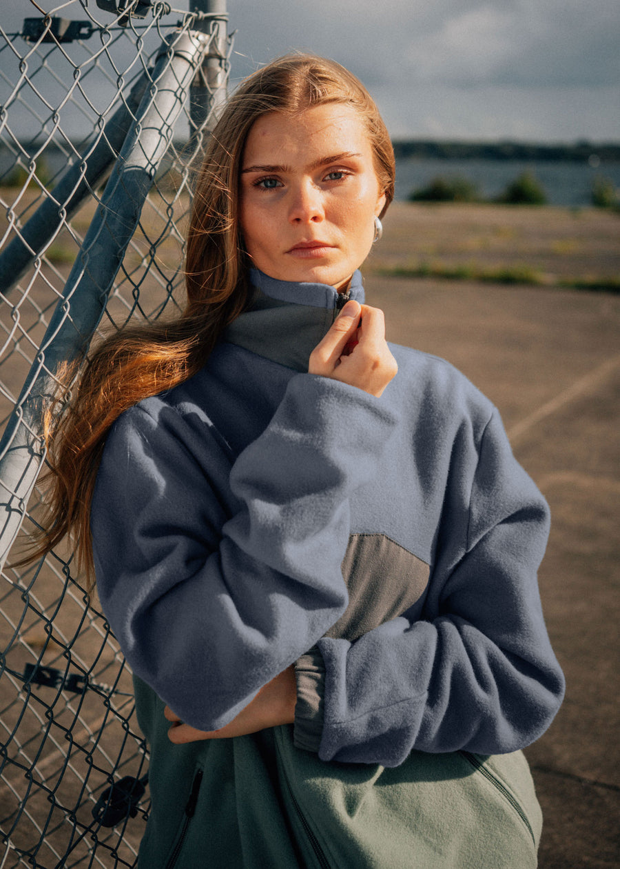 Unser Model Maike ist 176 cm groß und trägt Größe L.#