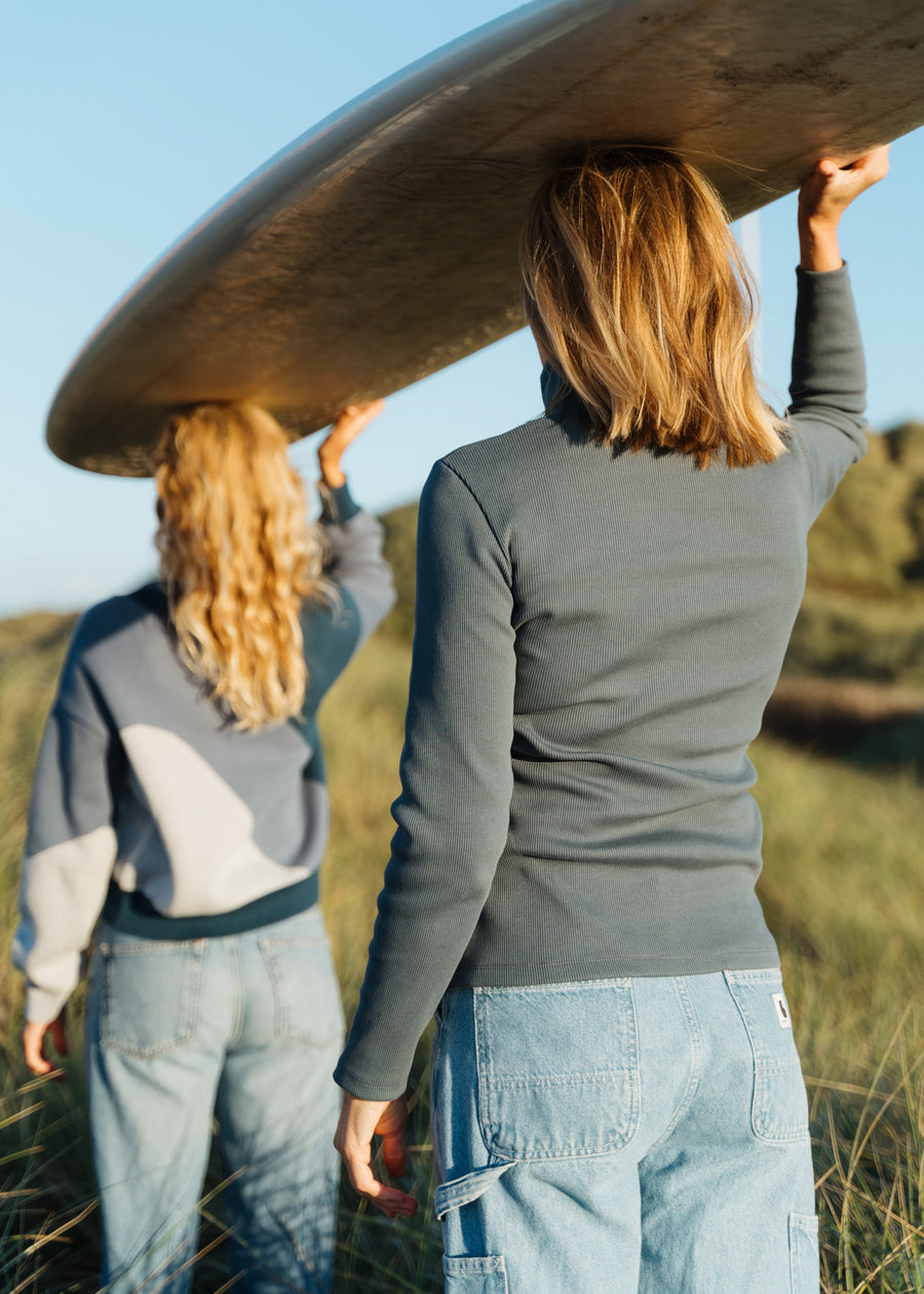 Rib-Sweater FJELLA DarkSlate