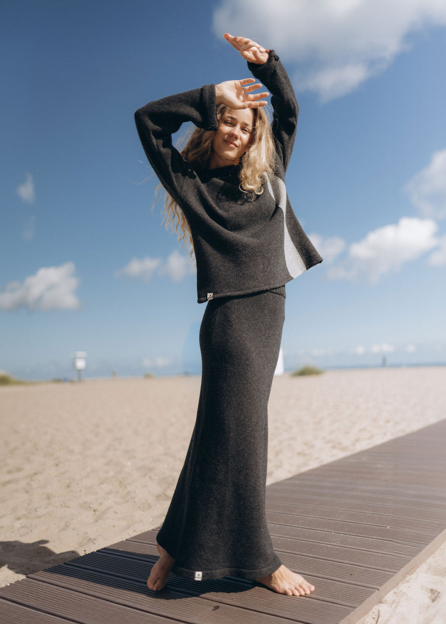 Jacquard-Sweater SLOOCK Anthracite