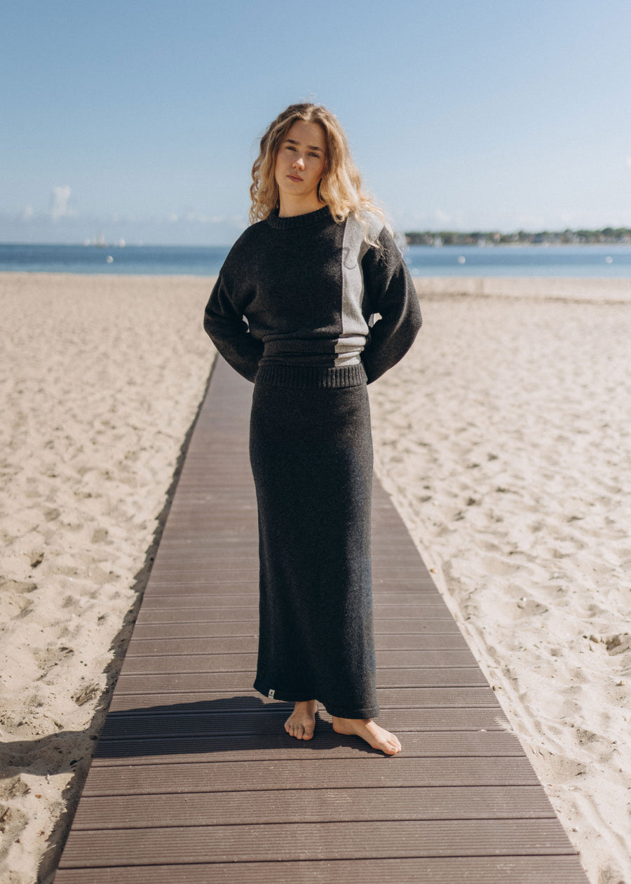 Jacquard-Sweater SLOOCK Anthracite
