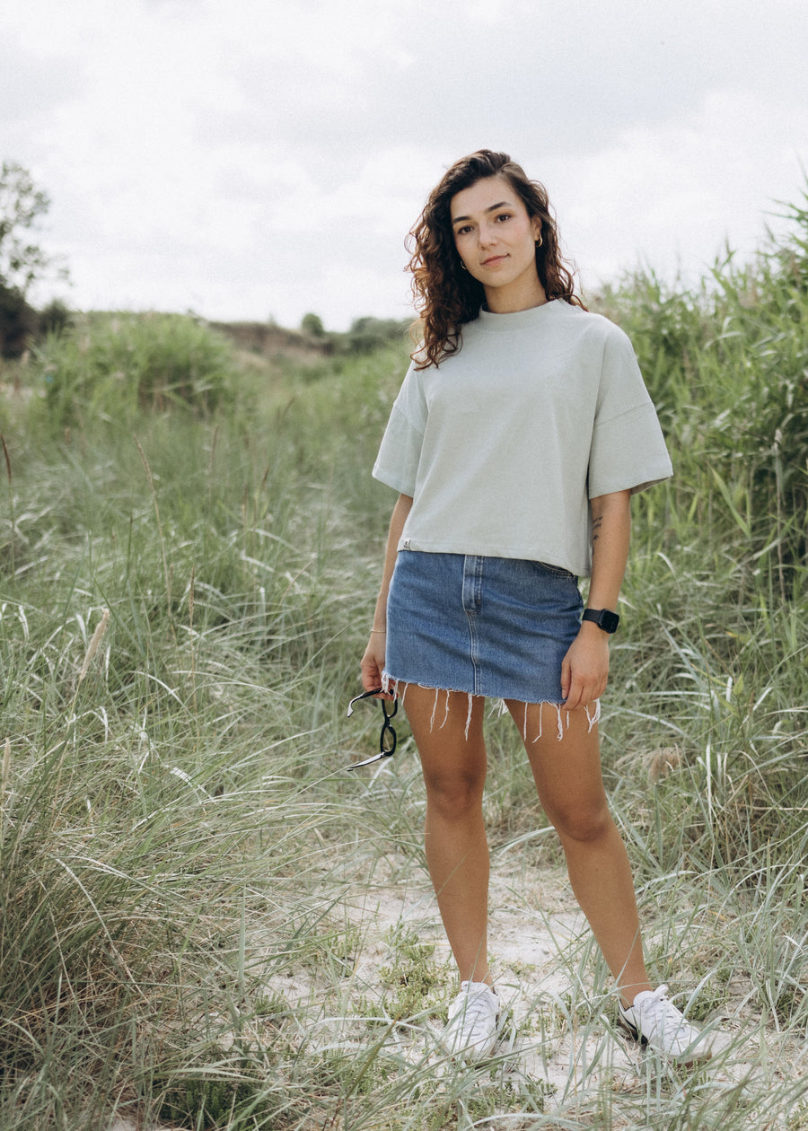 Unser Model Acelya ist 173 cm groß und trägt Größe S.#