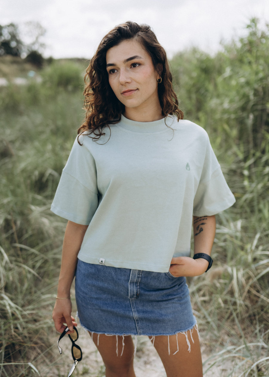 Unser Model Acelya ist 173 cm groß und trägt Größe S.#