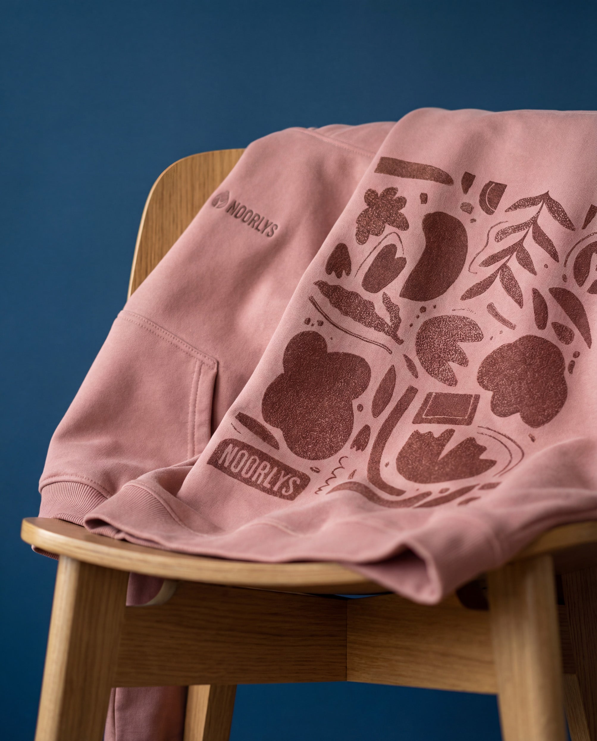 Boxy Heavy-Sweat Sweater PUNDIG DustyRose/Marsala