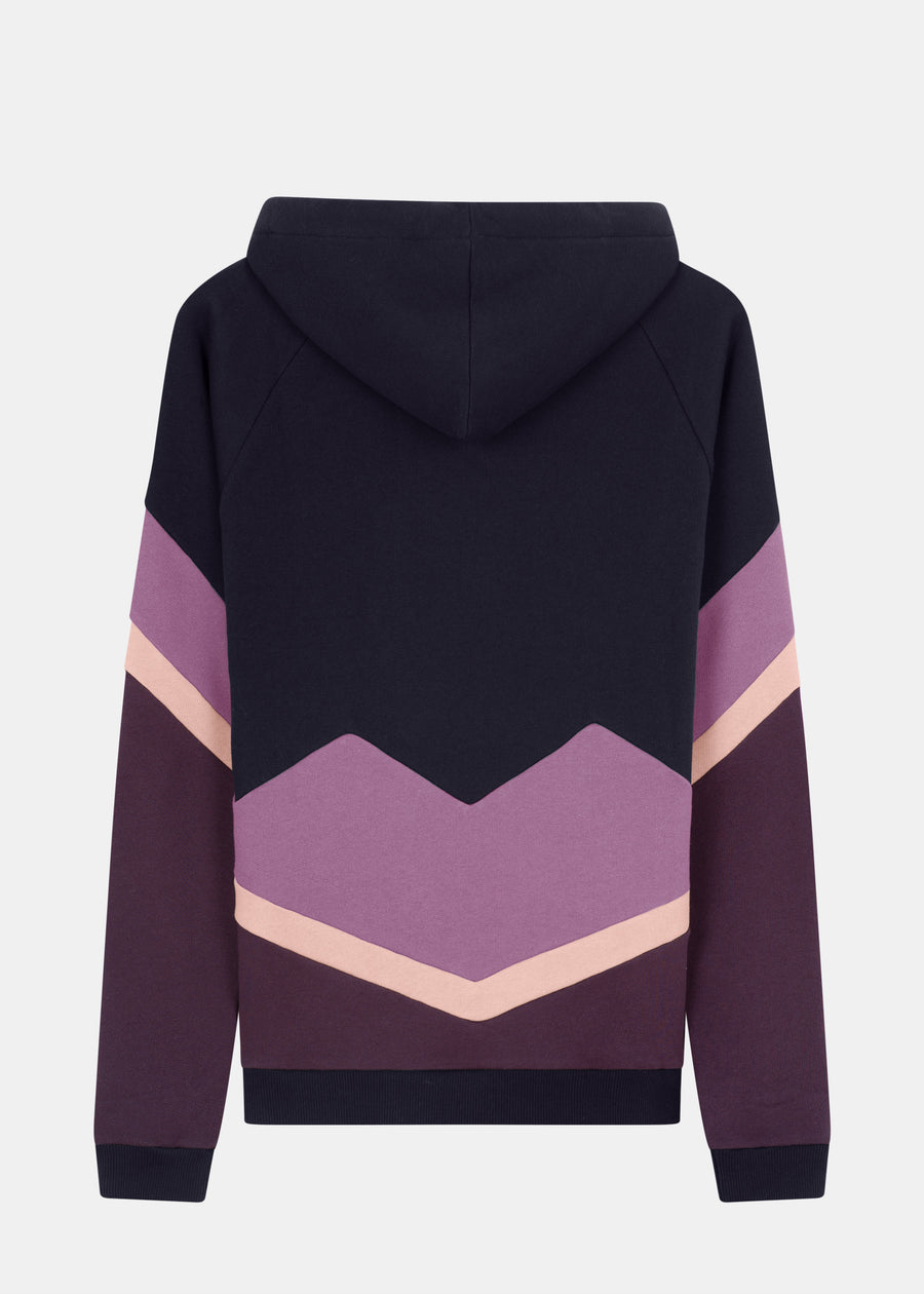 Hoodie BEEVERN Navy/Grapeade/Mauve/PlumPerfect