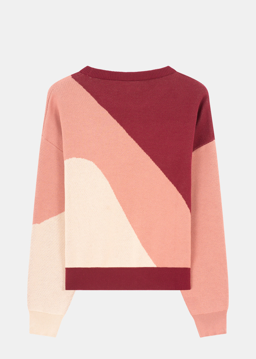 Jacquard-Sweater SPEEKER Krimizi/DuskPink/Sand