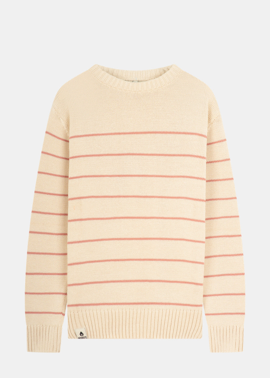 Second Choice KIDS Strickpullover Beige-DuskPink-Striped