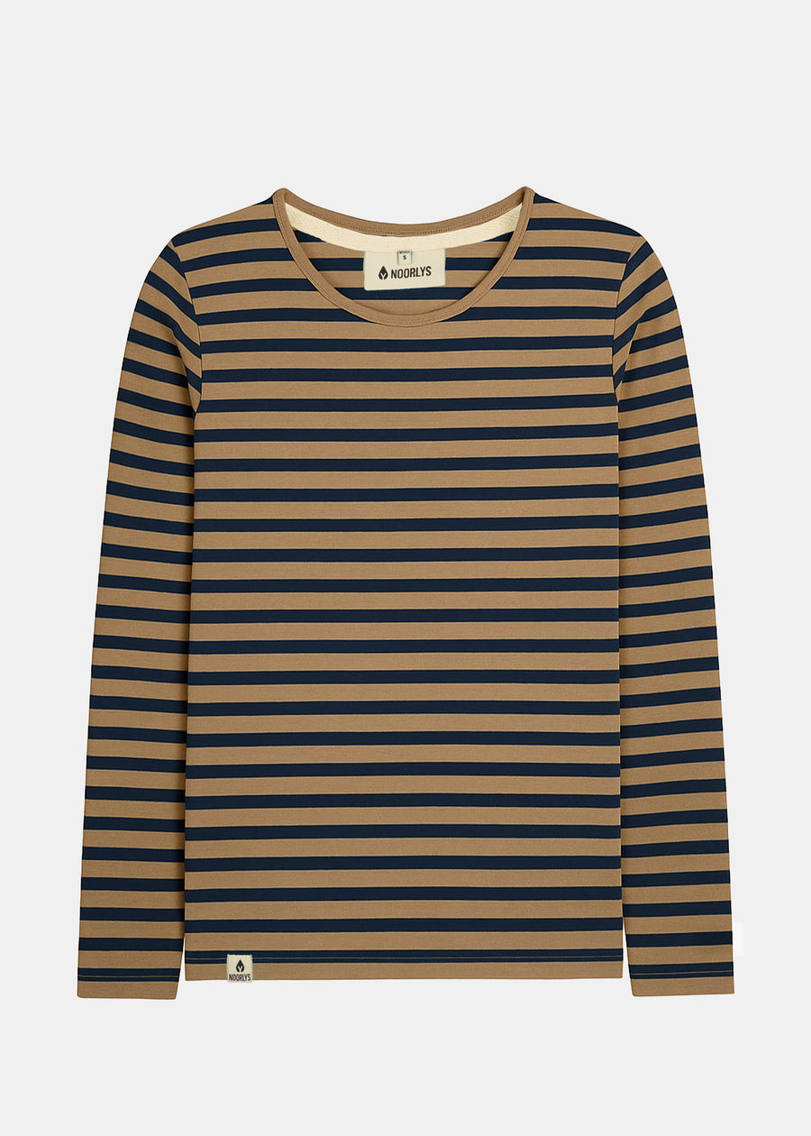 Longsleeve LINDA CappuccinoStriped