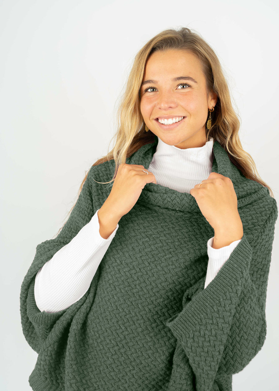 Bündel Poncho MUUS DarkForest & Longsleeve FJELLA