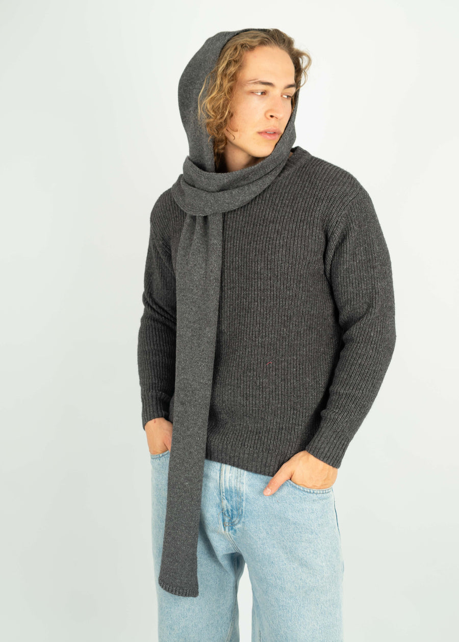 Hoodie-Schal MUFFLER Anthracite