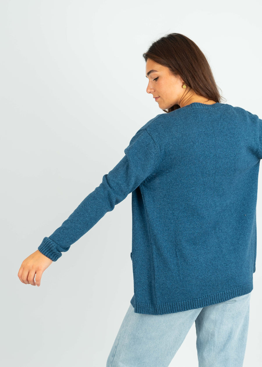 Strickjacke IDA DenimBlue