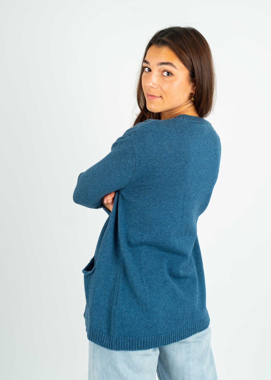 Strickjacke IDA DenimBlue