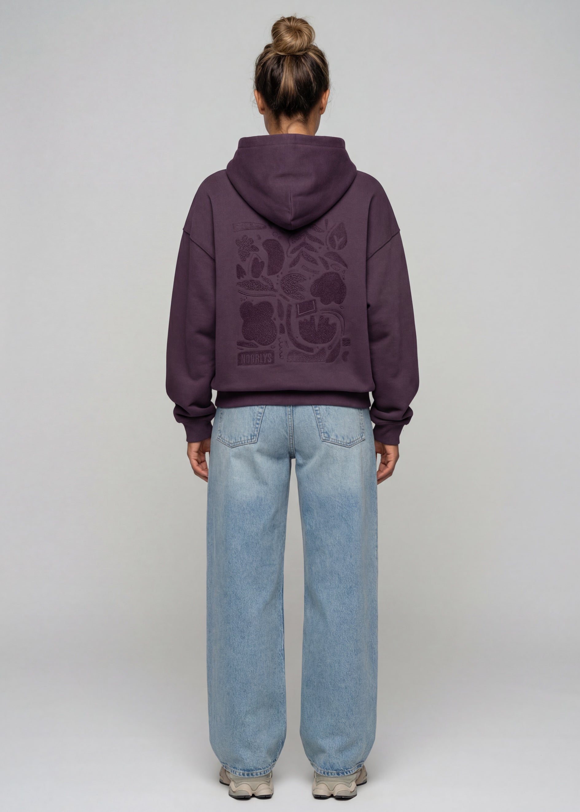 Boxy Heavy-Sweat Hoodie PUNDIG PlumPerfect