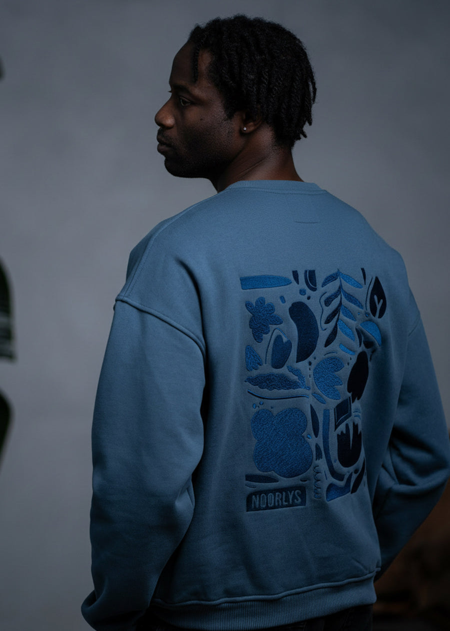 Cropped Heavy-Sweat Sweater PUNDIG DarkSlate