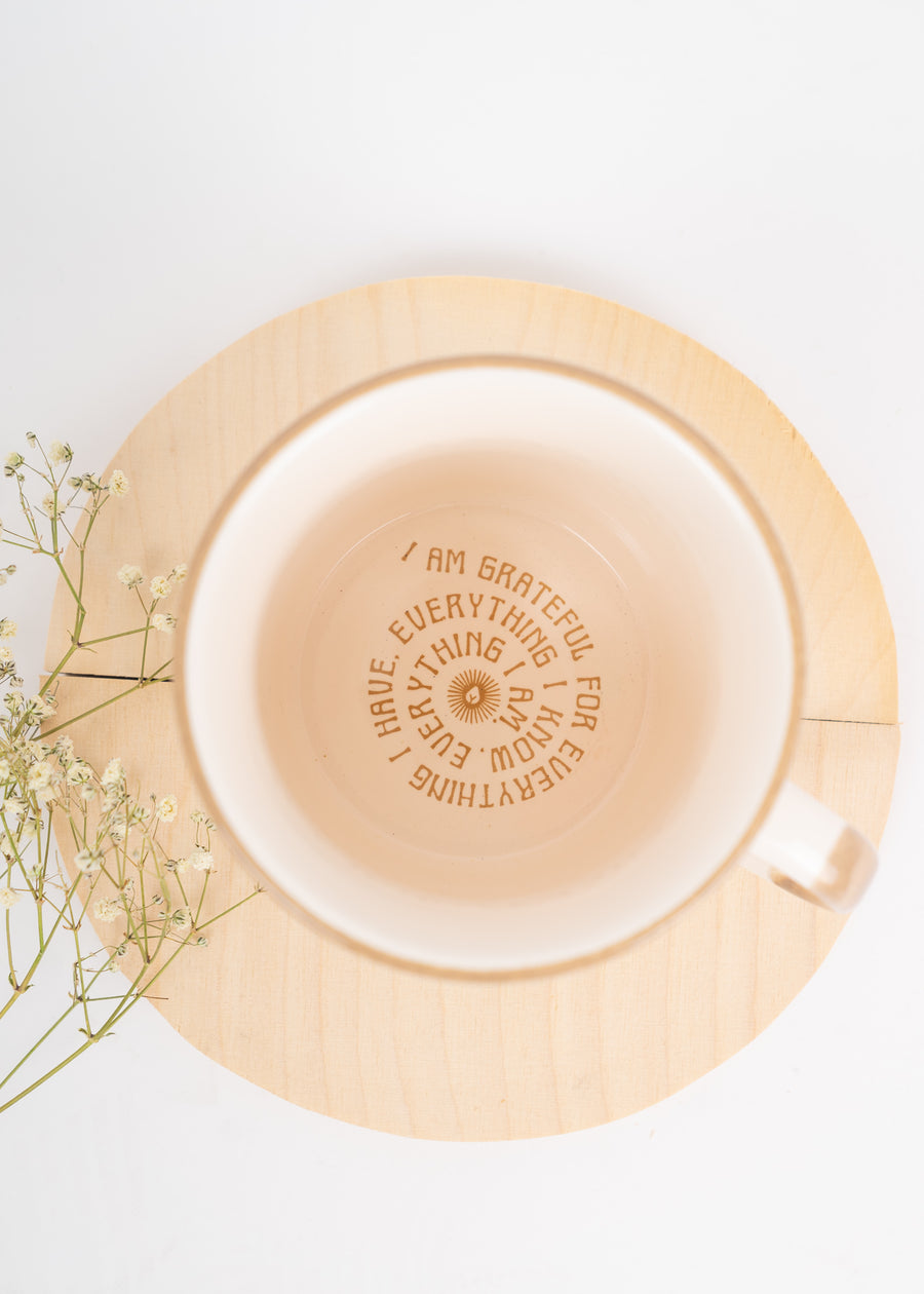Becher PUNDIG OffWhite/Hazel