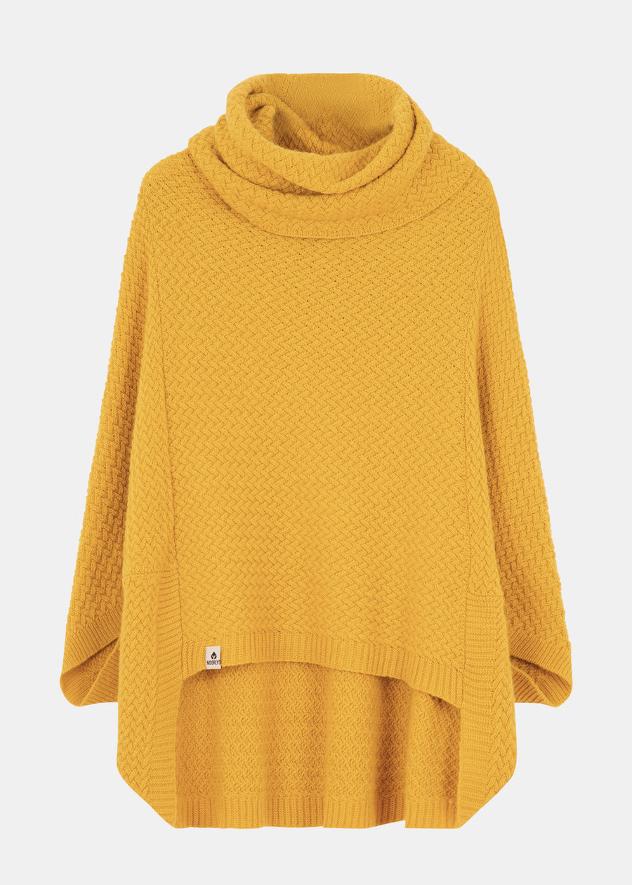 Strick-Poncho MUUS HoneyGold