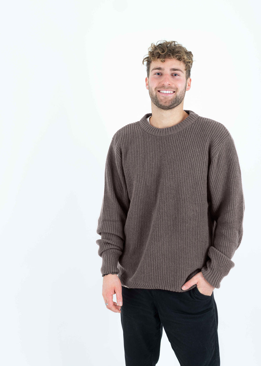 Strick-Sweater SLICHT Schokolade