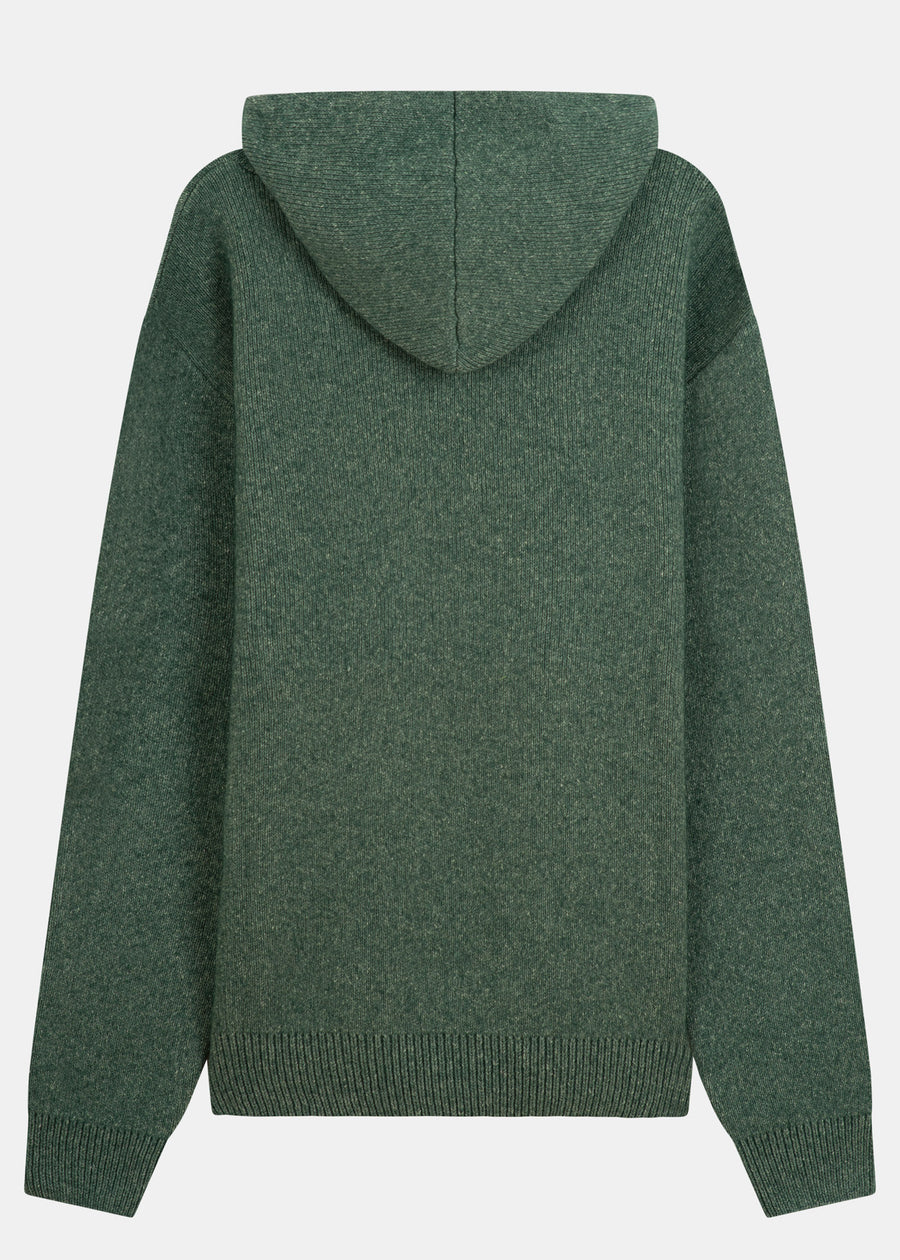 Strickhoodie WULLE ForestGreen