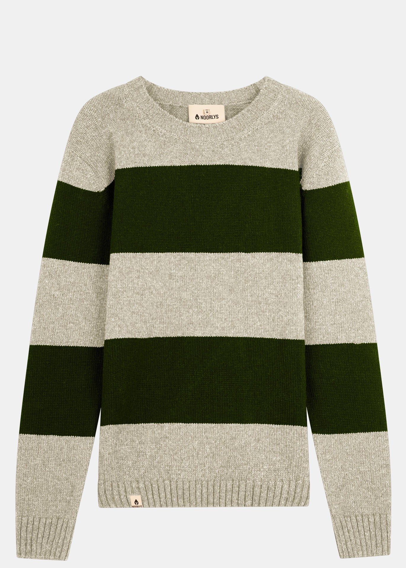 Strickpullover RIFFELT OysterForestStriped