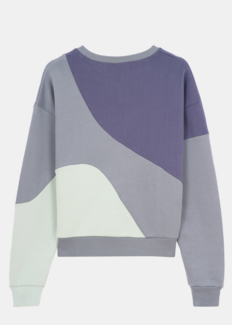 Sweater MUHMA GreyStone/SilverBlue/PearledIvory
