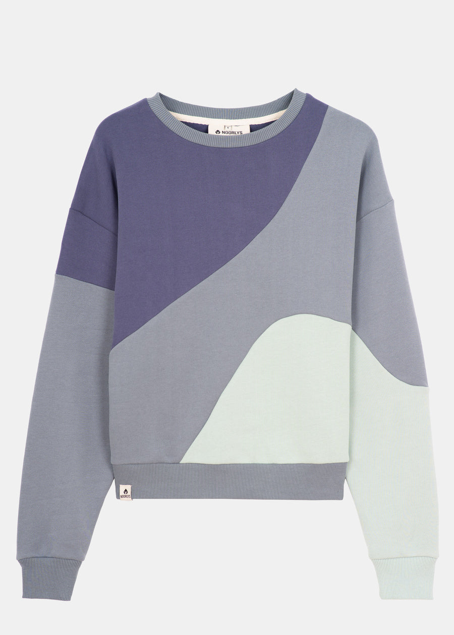 Sweater MUHMA GreyStone/SilverBlue/PearledIvory
