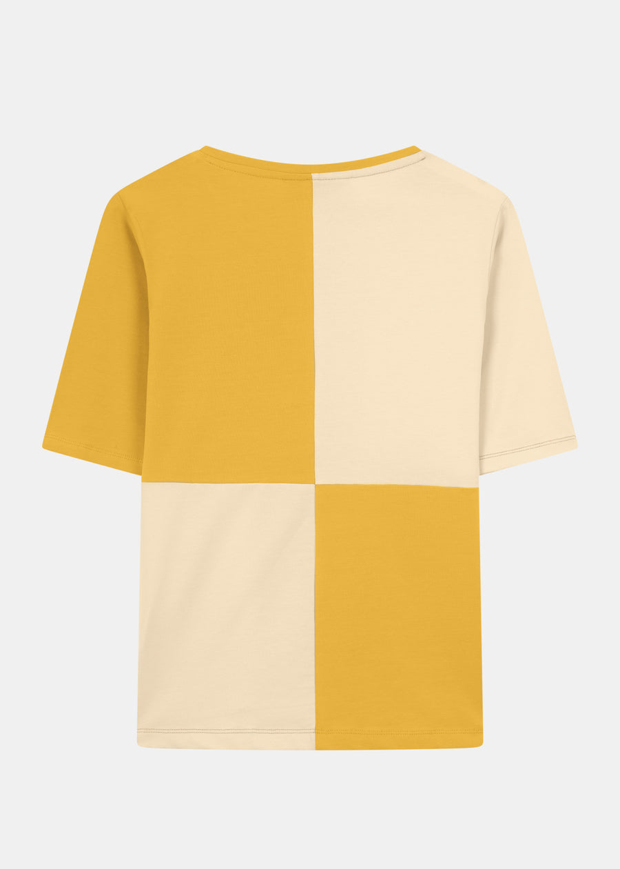 T-Shirt FIERNKANT HoneyGold/PearledIvory