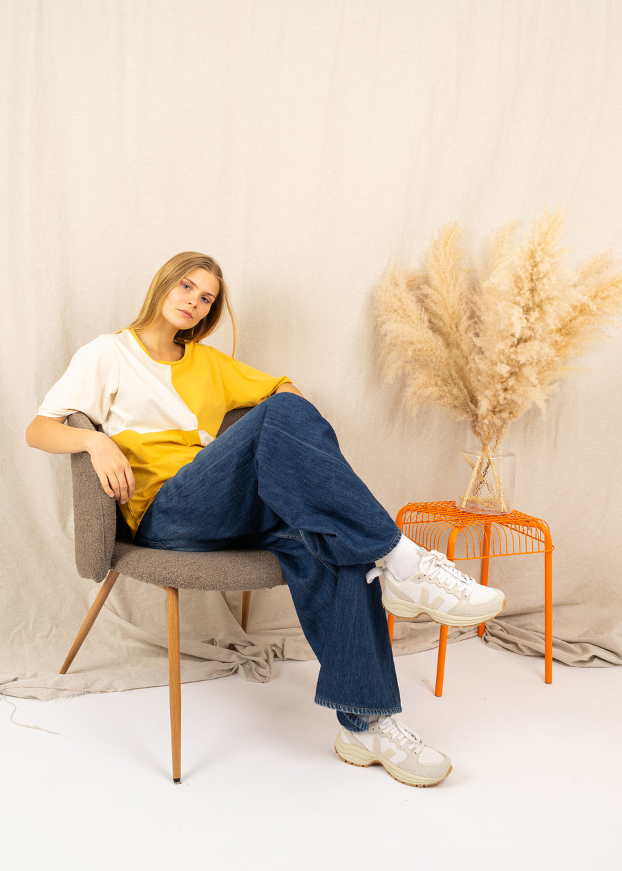 Unser Model Maike ist 176 cm groß und trägt Größe S.#