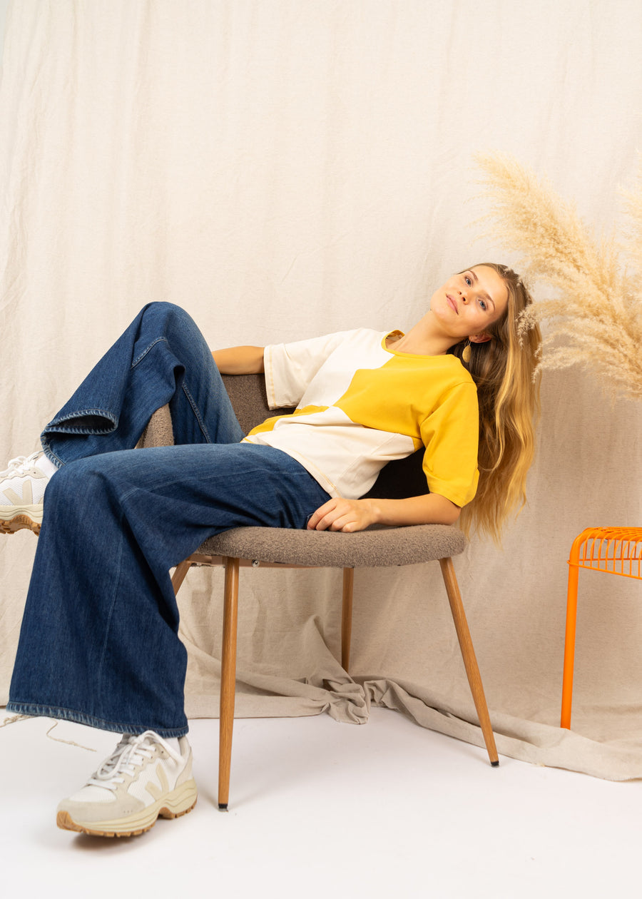Unser Model Maike ist 176 cm groß und trägt Größe S.#