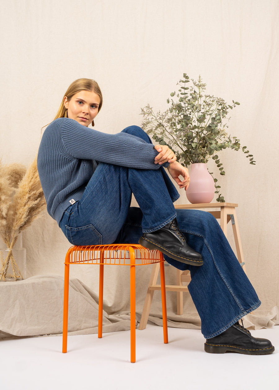 Unser Model Maike ist 176 cm groß und trägt Größe S.#