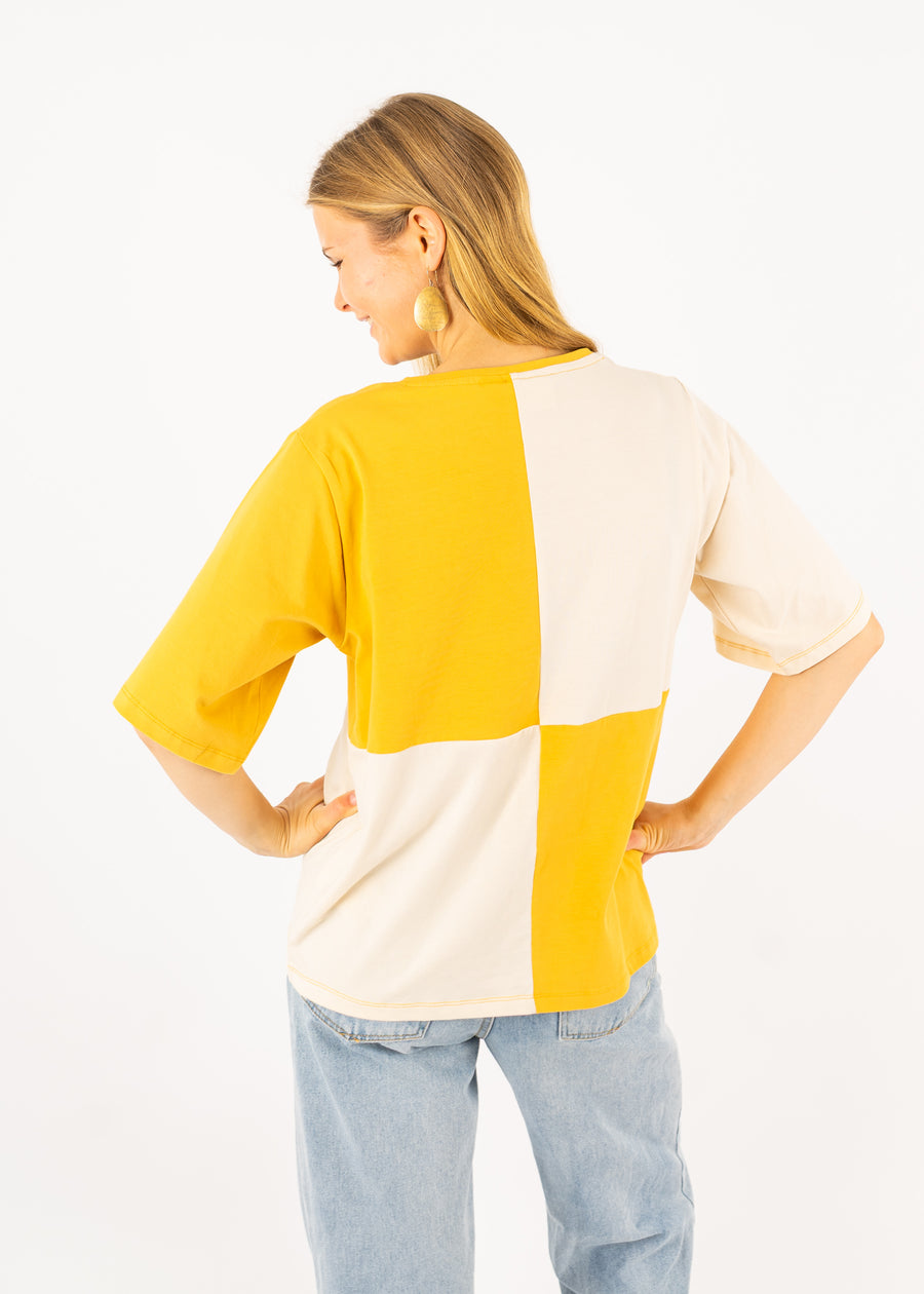 T-Shirt FIERNKANT HoneyGold/PearledIvory